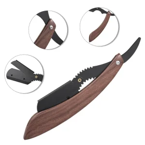 Profi-Shavette mit Holzgriff
